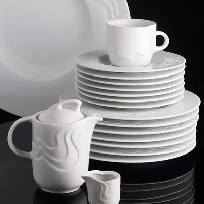 Чашка чайная «Мелодия» фарфор 170мл D=71,H=63,B=99мм белый, изображение 2