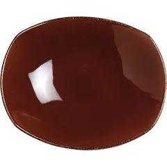 Deep plate “Terramesa Mocha”  porcelain , H=6, L=31, B=26cm  dark brown.