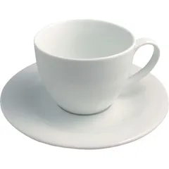 Чайная пара «Френч Классик» фарфор 350мл D=195,H=83мм белый, изображение 2