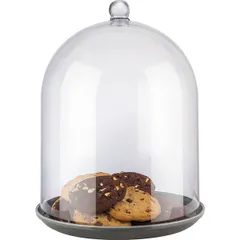 Крышка круглая для тортовниц «Супер доме» поликарбонат D=30,H=40см прозр., изображение 2