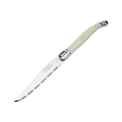 Нож для стейка «Лагиоль» сталь нерж.,пластик ,L=11/23см белый