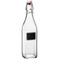 Бутылка «Лавана» с крышкой стекло 0,52л D=66,H=253мм прозр.,черный, Объем по данным поставщика (мл): 520