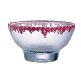 Креманка «Росберри» стекло 200мл D=105,H=63мм прозр.,красный