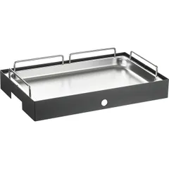 Fruit tray GN 1/1 with handles  stainless steel  silver.