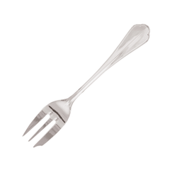 Oyster fork “Rum”  stainless steel, silver plated  metal.