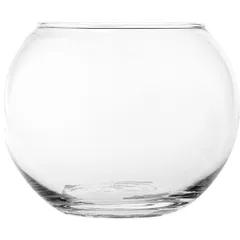 Vase-ball glass 400ml D=100,H=77mm clear.