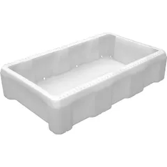 Frost-resistant food box  polyethylene  60 l , H=19, L=84.7, B=51.5 cm  white