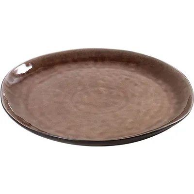 Блюдо «Пьюр» керамика D=34см коричнев.