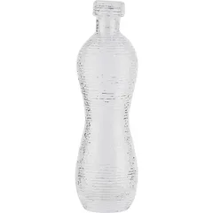 “Multicolor” water bottle with lid  glass  1.3 l  D=10, H=32cm  clear.