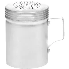 Container for seasonings with a handle “Prootel” with holes aluminum 200ml D=7,H=9cm silver.