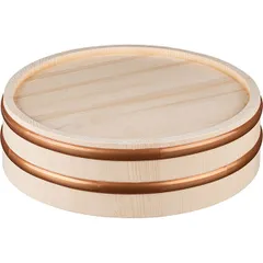 Кадка для риса бамбук,пластик D=270,H=75мм бежев., изображение 3