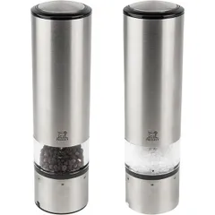 Мельница для соли «Ю Селект» электрическая (батарейки) акрил,сталь нерж. ,H=20см металлич., изображение 2