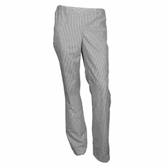Checked trousers, size 42-44  polyester, cotton  black, white