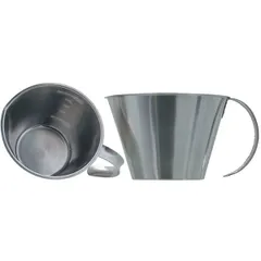 Measuring jug  stainless steel  2 l  D=22, H=14 cm  silver.