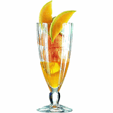 Cocktail glass “Quadro” glass 360ml D=81,H=191mm clear.