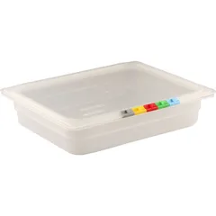 Gastronorm container (1/2) without lid  polyprop. , H=65, L=325, B=265mm  transparent.