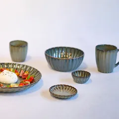 Салатник «Астера» керамика D=120,H=35мм серый,серо-голуб., изображение 4