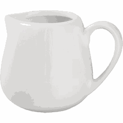 Milk jug “Kunstwerk” porcelain 200ml D=60,H=80,L=110,B=85mm white