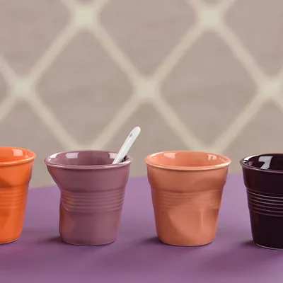 Стакан для горячих напитков «Фруассэ» фарфор 80мл D=65,H=60мм сиренев., изображение 2