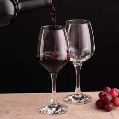 Бокал для вина «Изабелла» стекло 385мл D=64,H=211мм прозр., изображение 3