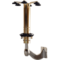 Bottle clamp “Bonzer” (for 6 pcs.) rotating  stainless steel , H=42, L=28cm  gold