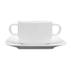 Broth cup “Victoria Hotel”  porcelain  320ml  D=104, H=57, L=157mm  white