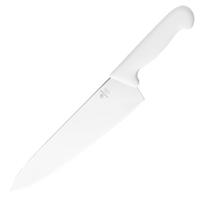 Нож «Шефс» сталь нерж.,пластик ,L=43/30,B=6см белый,металлич.