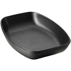 Deep rectangular dish ceramics ,H=35,L=190,B=130mm black