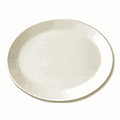 Dish “Ivory” oval  porcelain ,H=20,L=280,B=215mm ivory