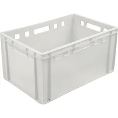 Ящик для продуктов сплошной (от -30 до +60°C) полиэтилен 59л ,H=30,L=60,B=40см белый