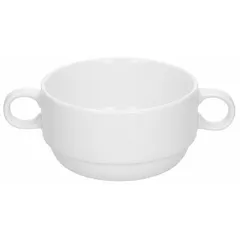 Broth cup “Chic”  porcelain  320ml  D=105, H=60mm  white