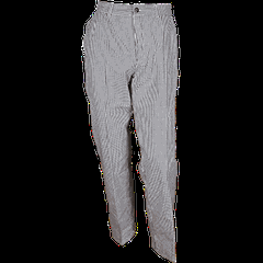 Check trousers size 50 “Chief” cotton black,white