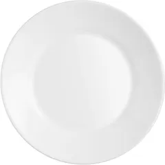 Тарелка «Ресторан» стекло D=235,H=25мм белый