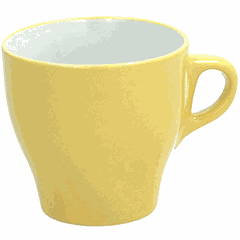 Чашка кофейная «Колорс» фарфор 100мл желт.