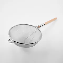 Сито с ручкой сталь нерж.,дерево D=35,8,L=78,5,B=15см