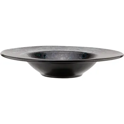 Тарелка для пасты «Фобос» керамика D=28,5см черный,синий, изображение 2