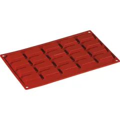 Confectionery mold “Rectangle” 4.9*2.6cm [20 cells]  silicone , H=11, L=295, B=175mm  brick.