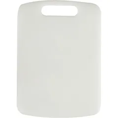 Доска разделочная с ручкой полиэтилен ,H=15,L=370,B=210мм белый