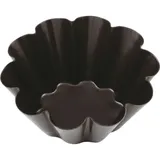 Brioche baking pan steel,non-stick coating D=8cm black