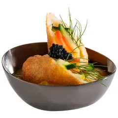 Салатник «Пеблс» набор[4шт] сталь нерж. ,H=25,L=65,B=60мм черный, изображение 2