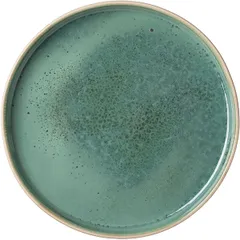 Dish “Erboso Reativo”  porcelain  D=250, H=25mm  turquoise, beige.