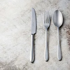 Нож столовый «Лаццо Патина» сталь нерж. ,L=24,2см металлич., изображение 4