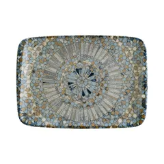 Блюдо сервировочное «Мозаик» прямоугольное фарфор ,L=34,B=16см разноцветн.