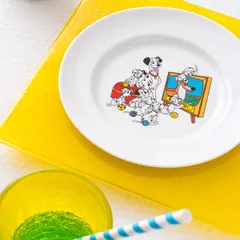 Тарелка «Далматинцы» мелкая детская фарфор D=17,5см белый, изображение 2