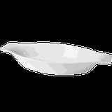 Блюдо «Бистро» овальное фарфор ,H=3,L=26,B=14см белый