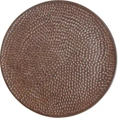 Тарелка фарфор D=27см коричнев.