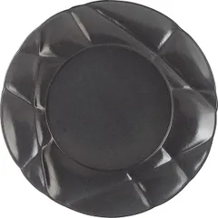 Plate “Succession” small  porcelain  D=210, H=22mm  black