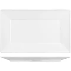 Dish “Kunstwerk” rectangular  porcelain ,H=30,L=362,B=240mm white