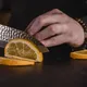 Нож кухонный «Нара» односторонняя заточка сталь нерж.,дерево ,L=220/105,B=36мм металлич.,тем.дерево, изображение 6