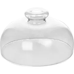 Lid for tray glass D=17.5,H=12,L=17.5cm clear.